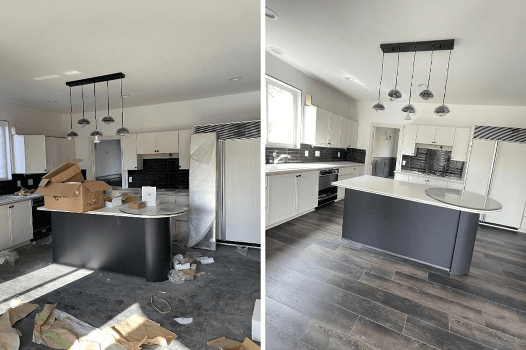 Before and After Cleaning Work 1