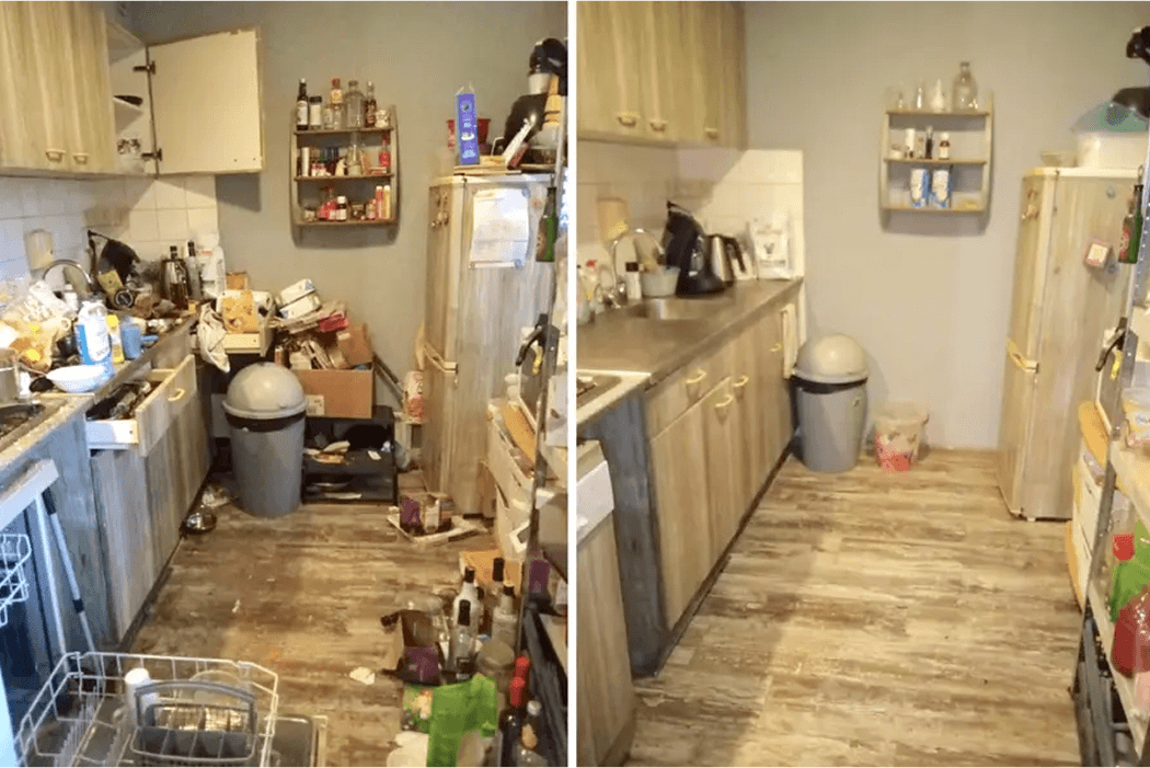Before and After Cleaning Work 2